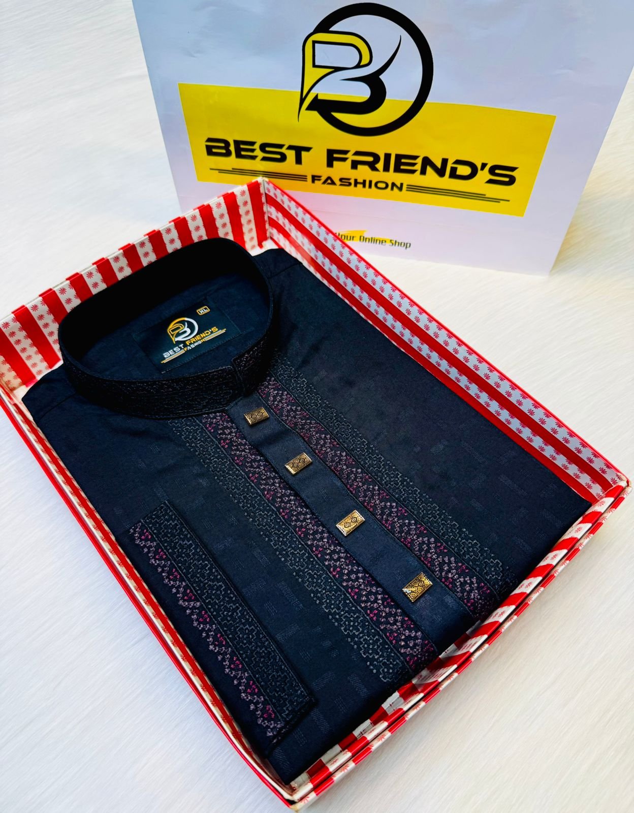 WhatsApp Image 2025-08-06 at 13.52.39 (2) Fensi Print Panjabi. - Image 1