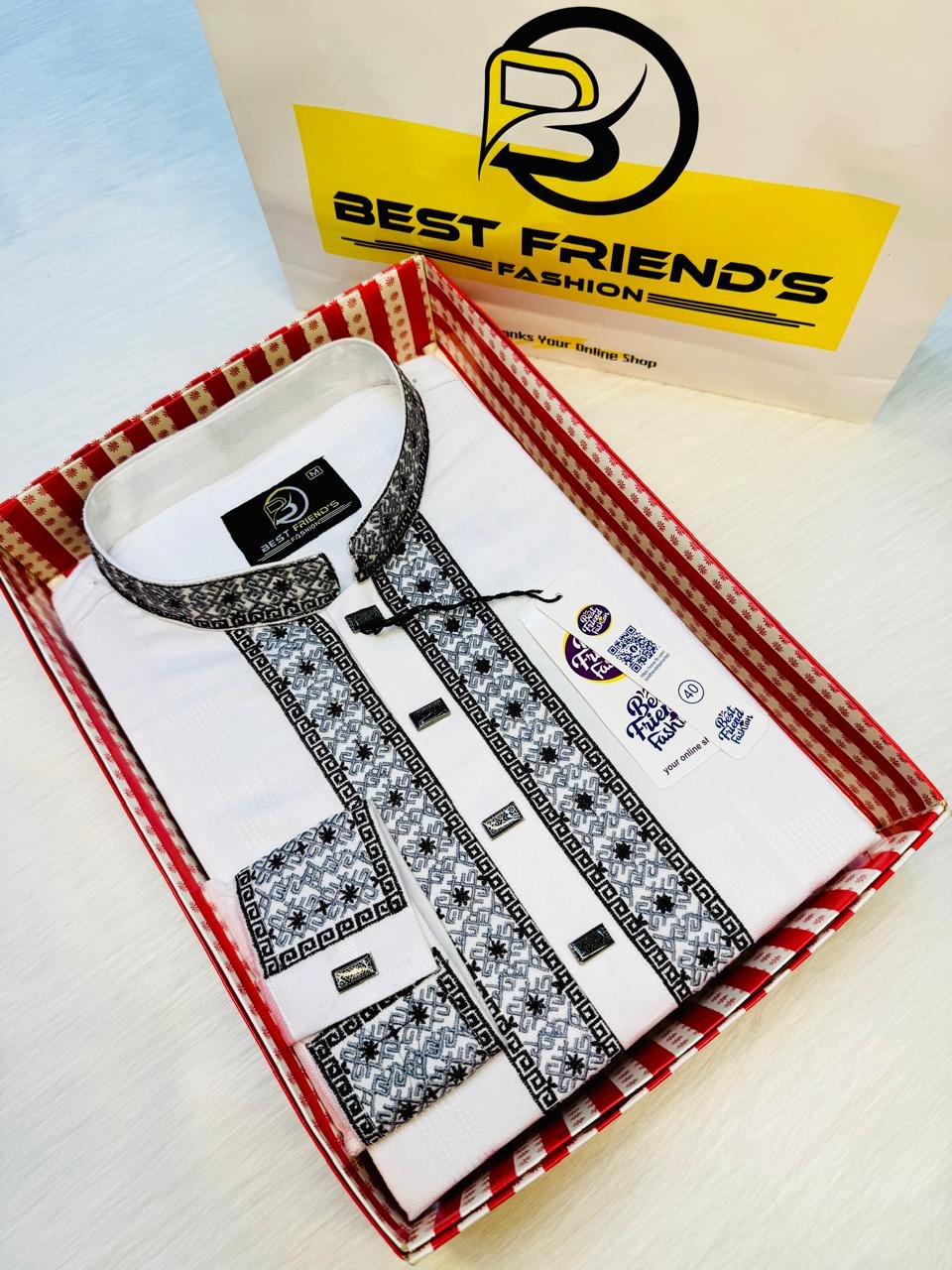 WhatsApp Image 2026-01-10 at 11.19.40 PM Fensi Cotton Panjabi. - Image 1