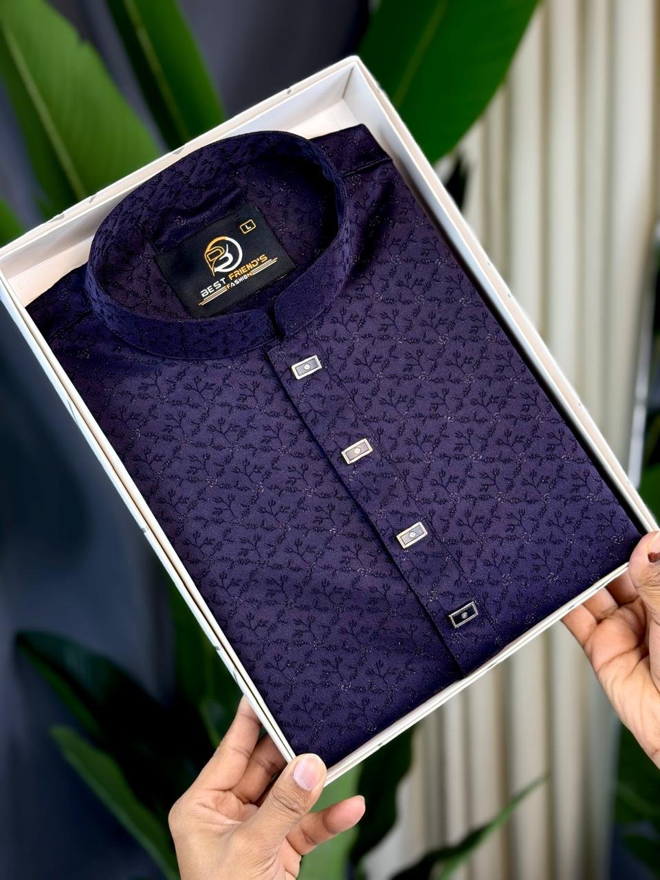 WhatsApp Image 2026-02-23 at 1.31.33 PM (8) Luxary Katan Panjabi. - Image 1